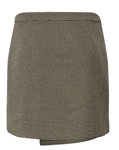 Gestuz - GZCasia Nederdel - Black and white houndstooth
